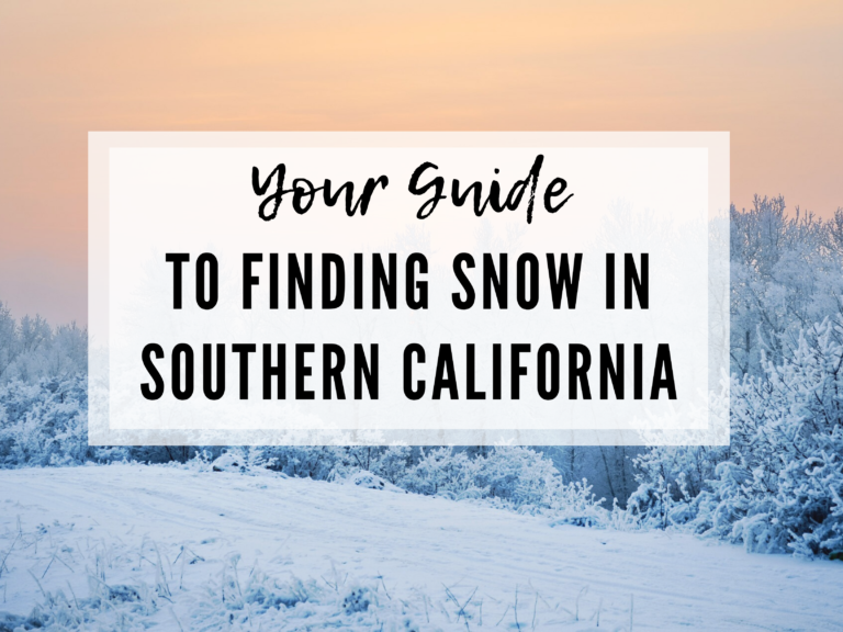 FINDING THE CLOSEST SNOW TO SAN DIEGO