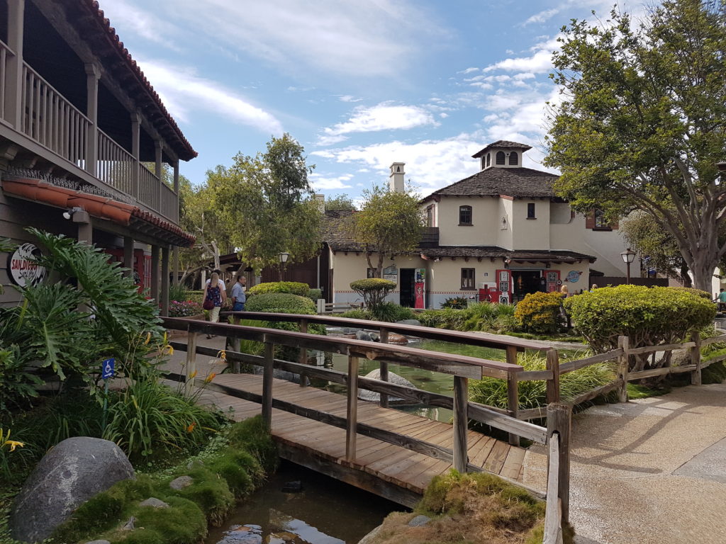 View of village shops in Seaport Village