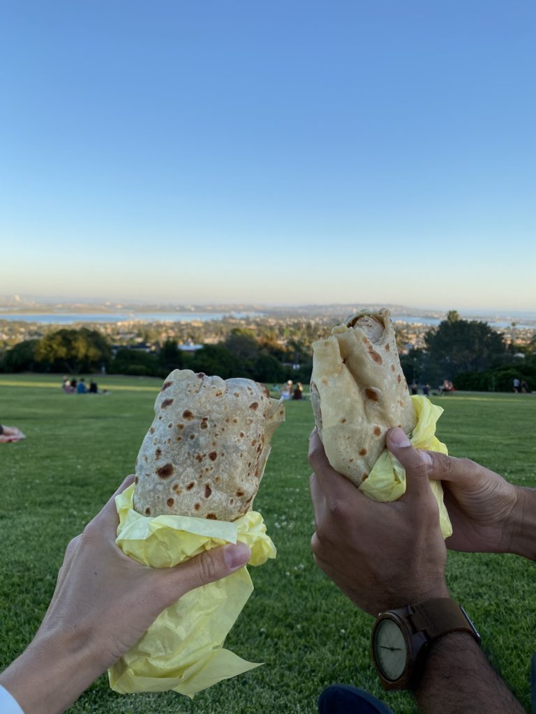 Burritos at Kate sessions park