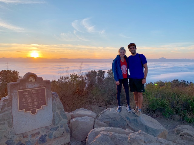 Hike up cowel's mountain for a sunrise in San Diego