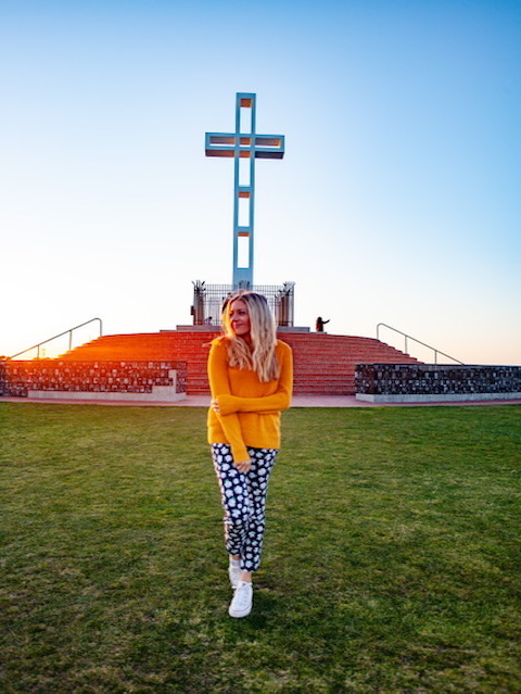 Mt. Soledad sunrise in San Diego