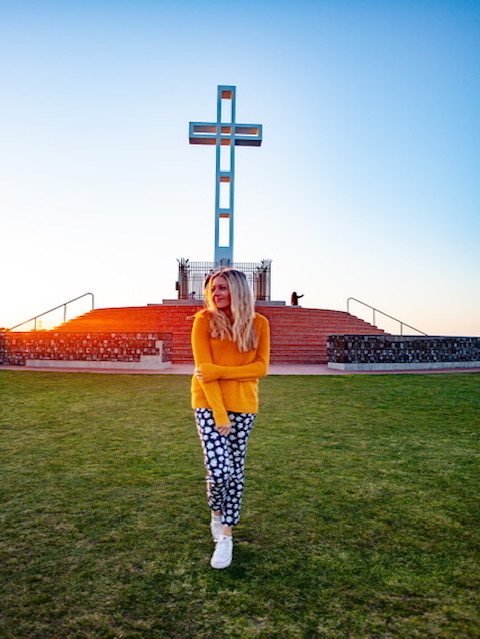 Mt. Soledad sunrise in San Diego 