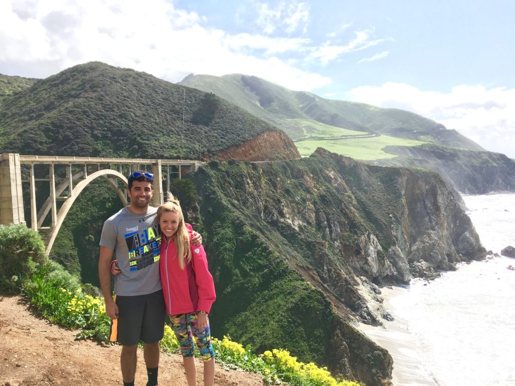 Dan and Chelsey in front of the Bixby Bridge