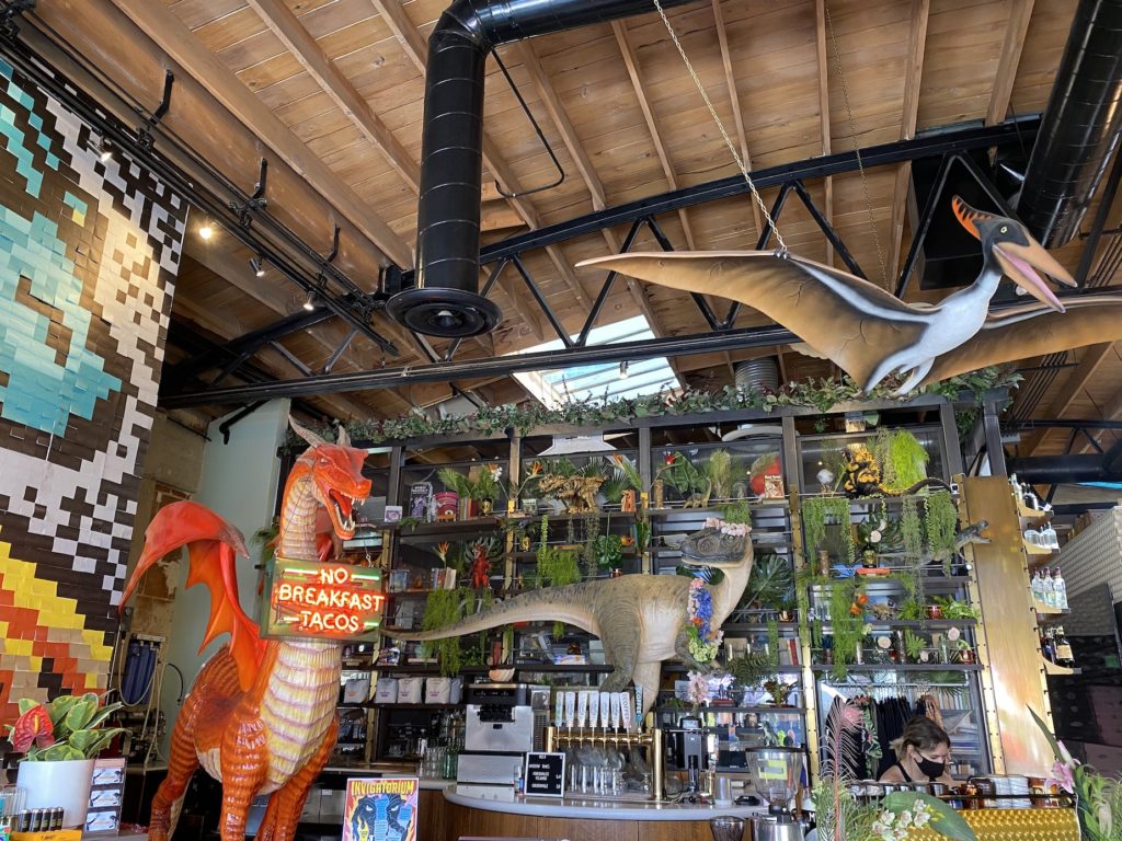 The Invigatorium coffee shop and bar in San Diego, California