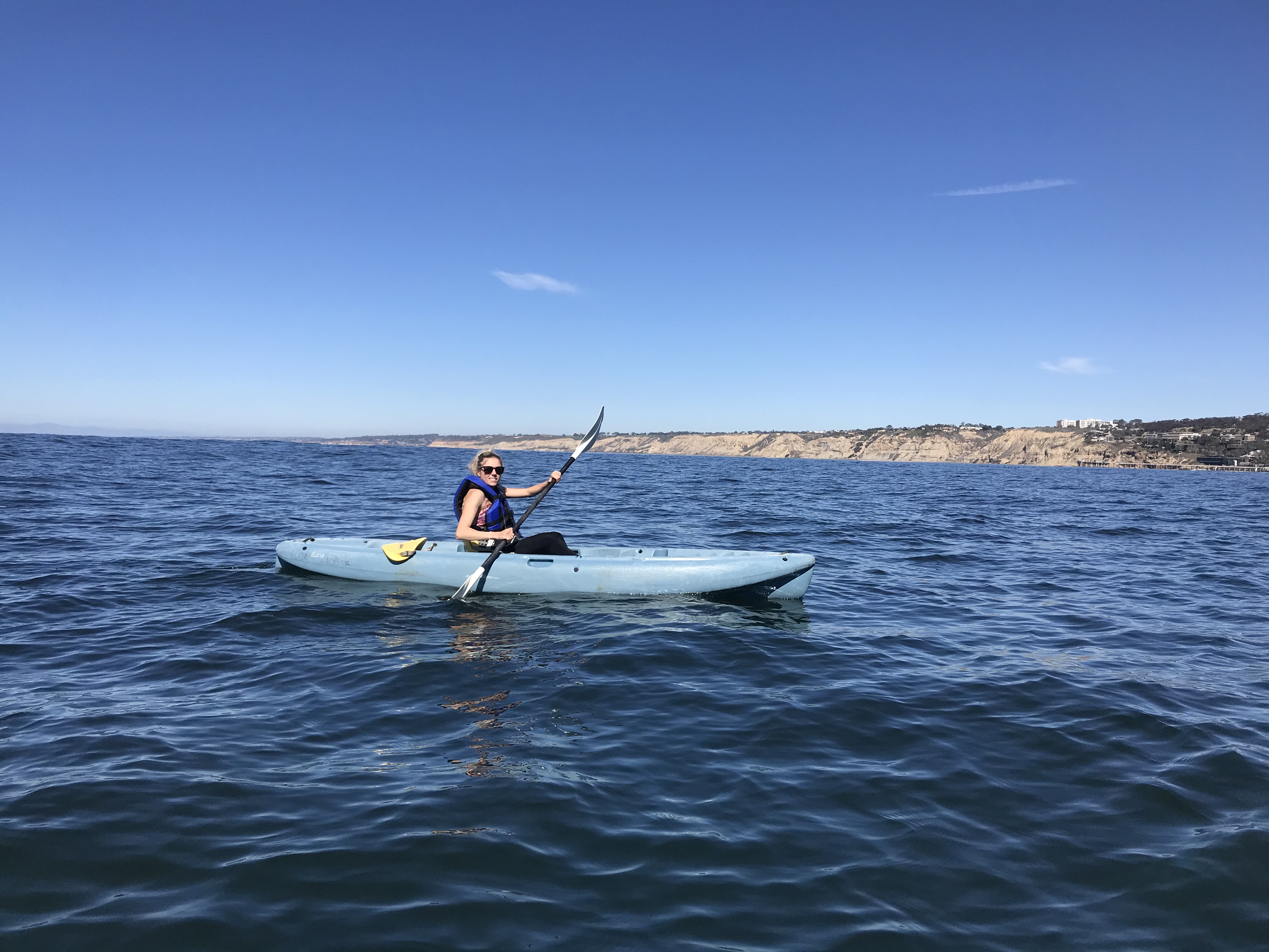 Girl Kayaking in La Jolla