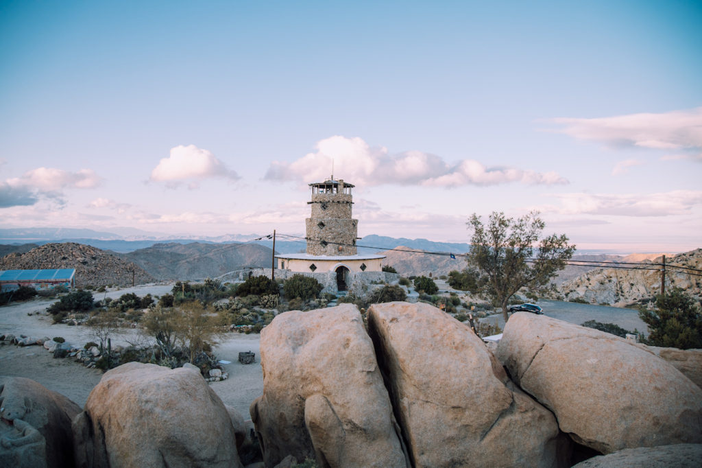 View of the Desert View Tower in Jacumba, CA