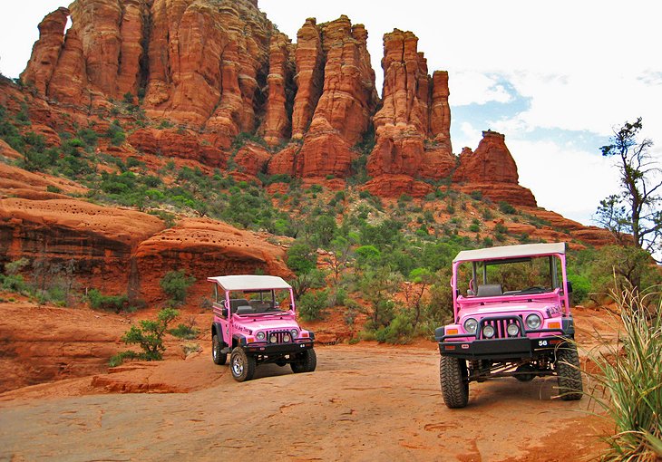 Pink Jeep tours in Sedona