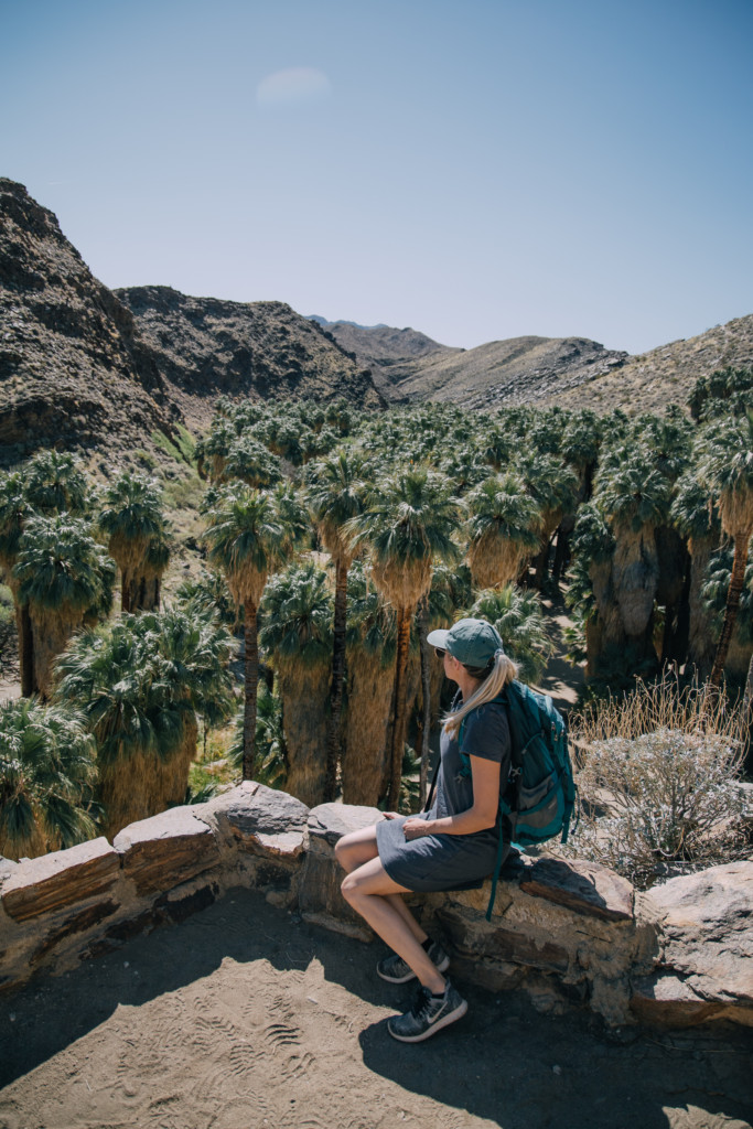 GIrl hiking in Palm Springs