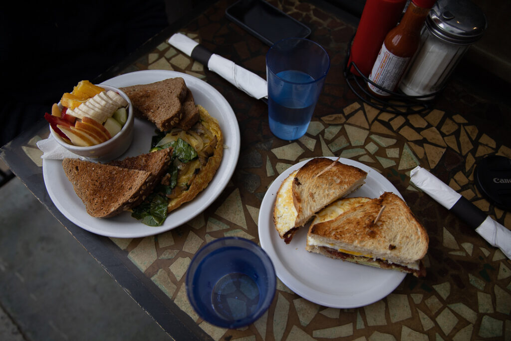 Breakfast at the Crossroads Cafe in Joshua Tree