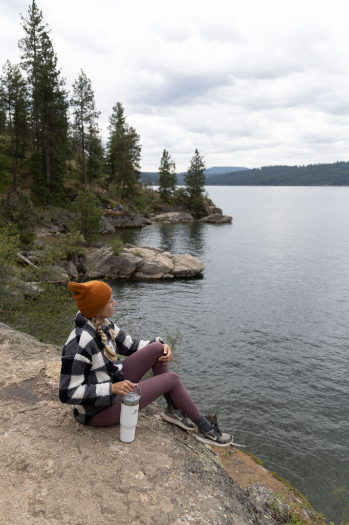 One of the best things to do in Coeur d’Alene is visit Tubbs hill and lookout at the lake