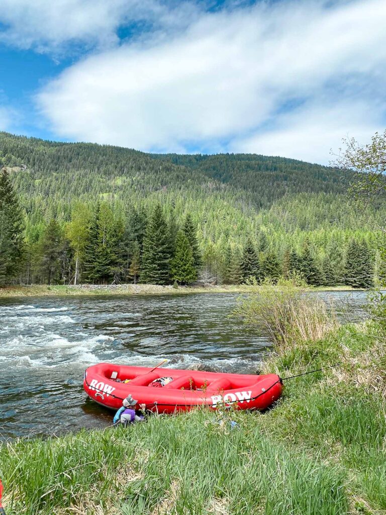 Water raft from ROW adventures in Idaho