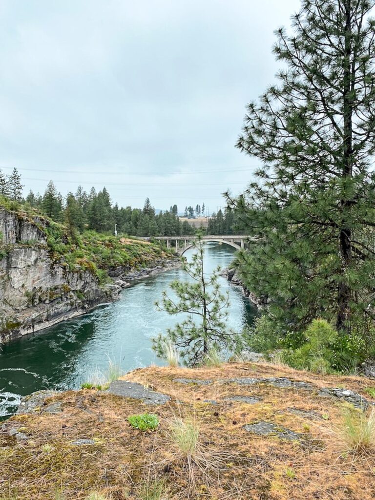 The river from Post Falls in Coeur d’Alene