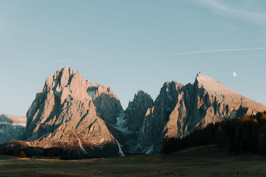 Mountain range in the Dolomites region