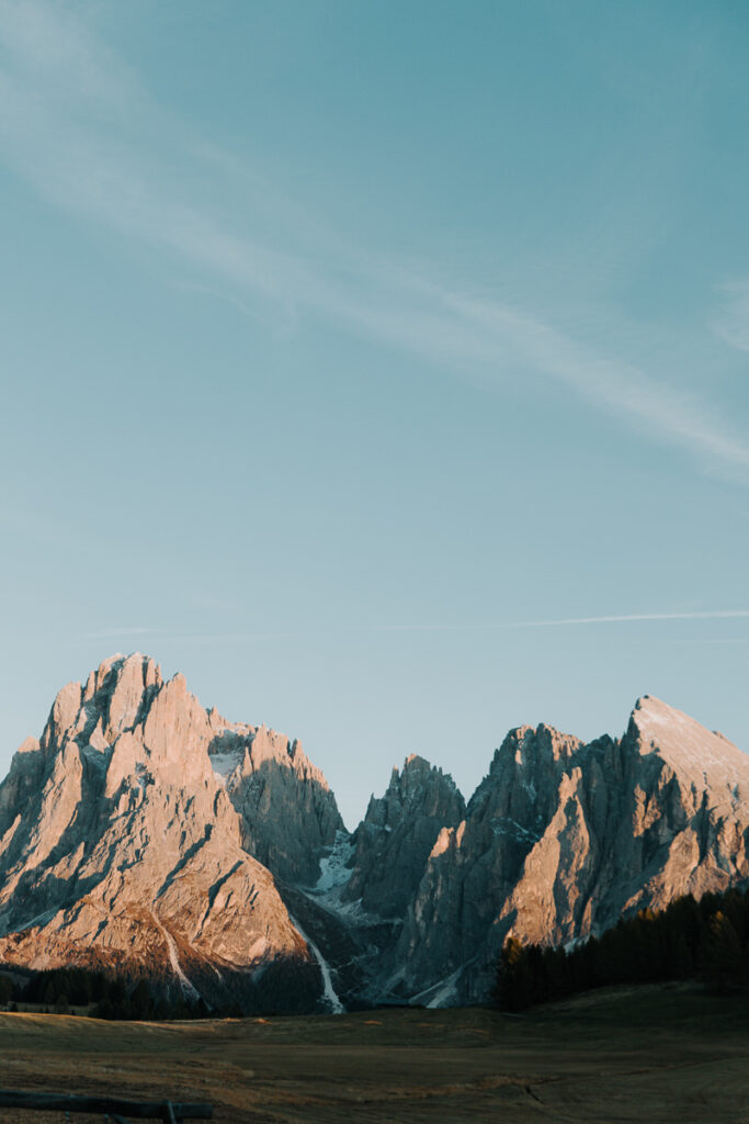 Mountain View of the Dolomites from Malga Sanon