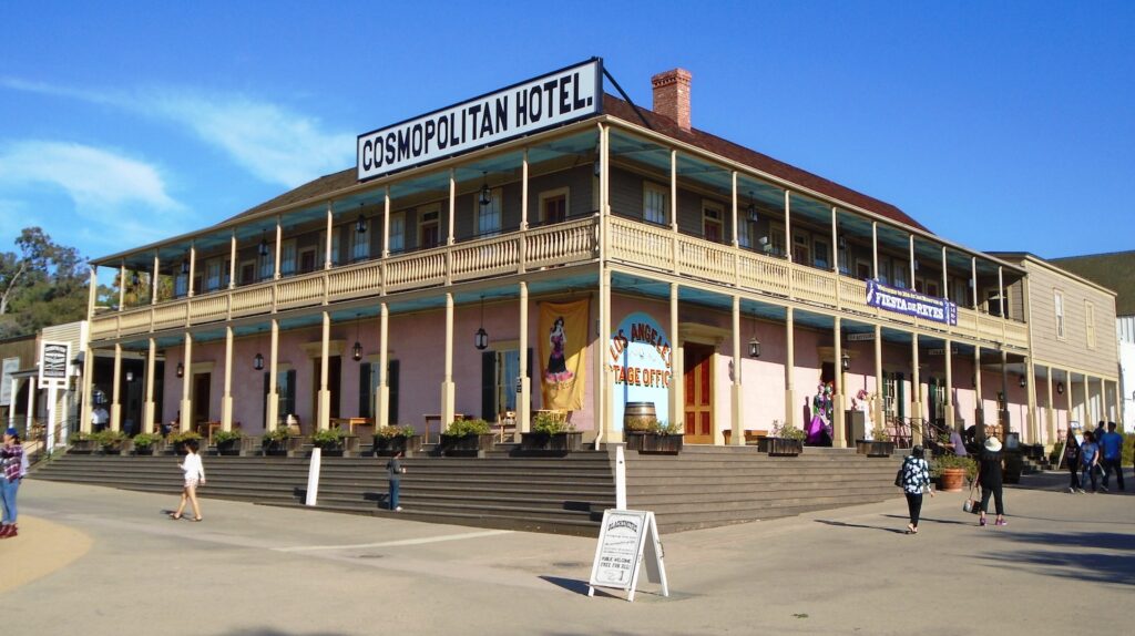 Cosmopolitan hotel in midday light