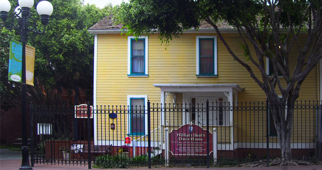The William Heath Davis House is a haunted location in San Diego
