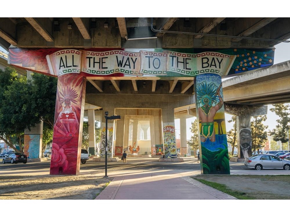 Archway at Chicano park which is a unique photo spot in San Diego