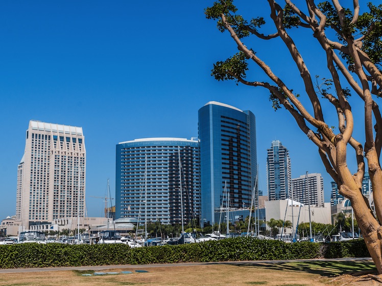 Views of San Diego from the Embarcadero