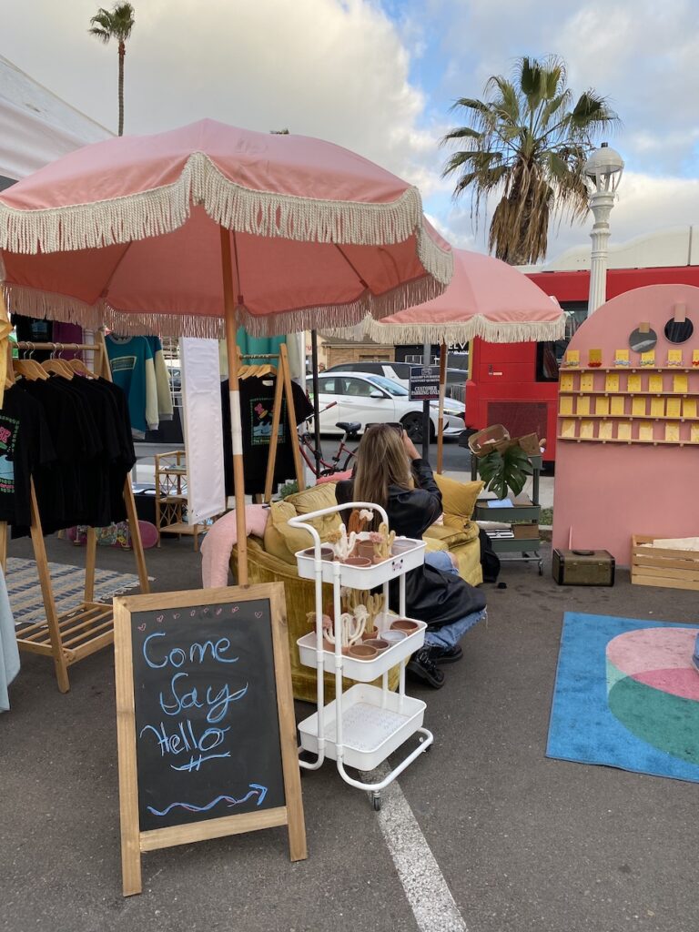 Stand at the OB Farmers Market