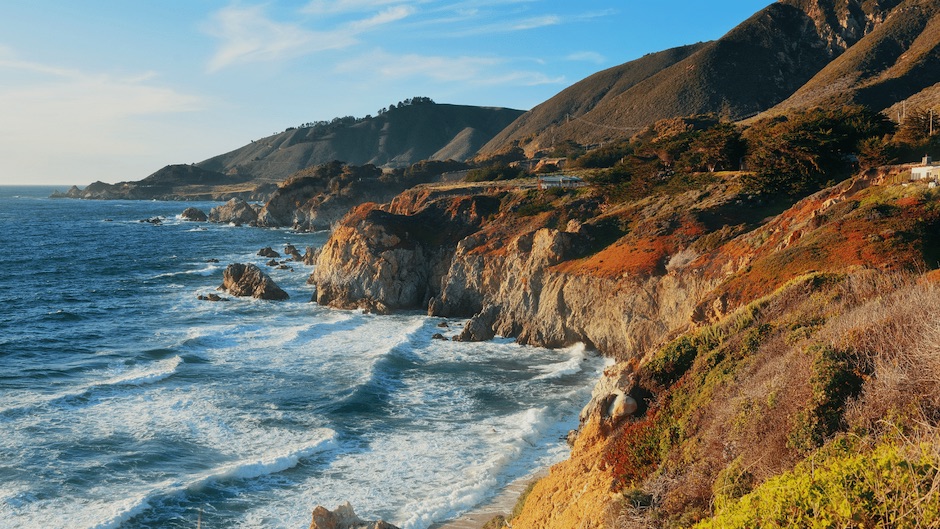 Coastline of Big Sur which is a place to add to your San Francisco to San Diego road trip itinerary 