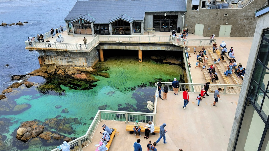 Ariel view of the Monterey Bay aquarium