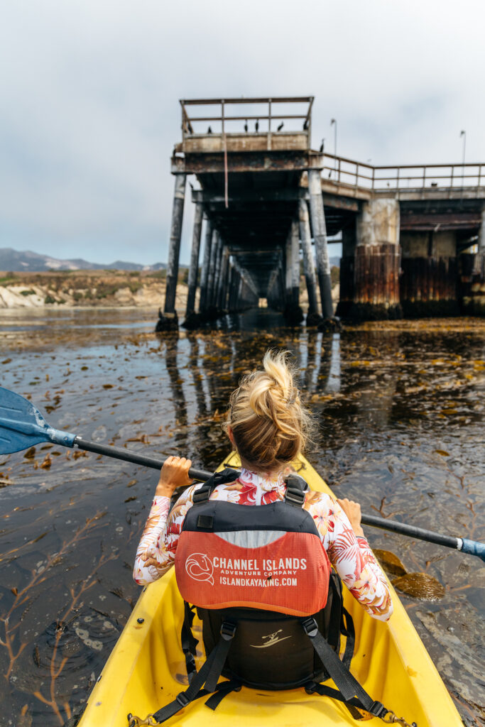 Girl Kayaking in Santa Barbara