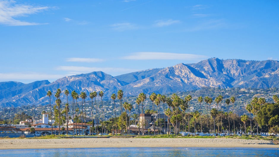 View of Santa Barbara from the Ocean