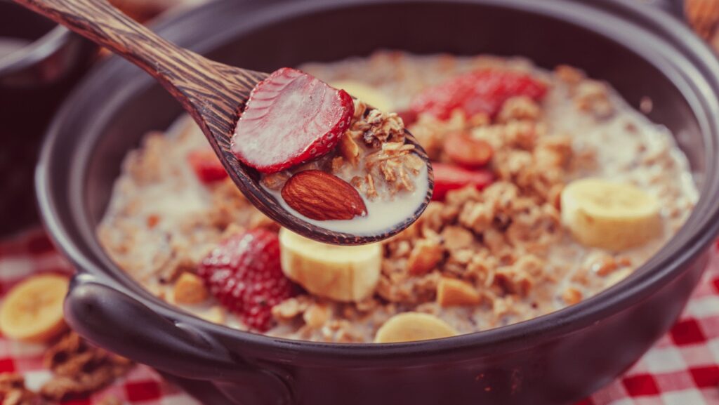 Oatmeal while camping