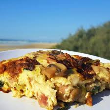 Camping Breakfast meal frittata
