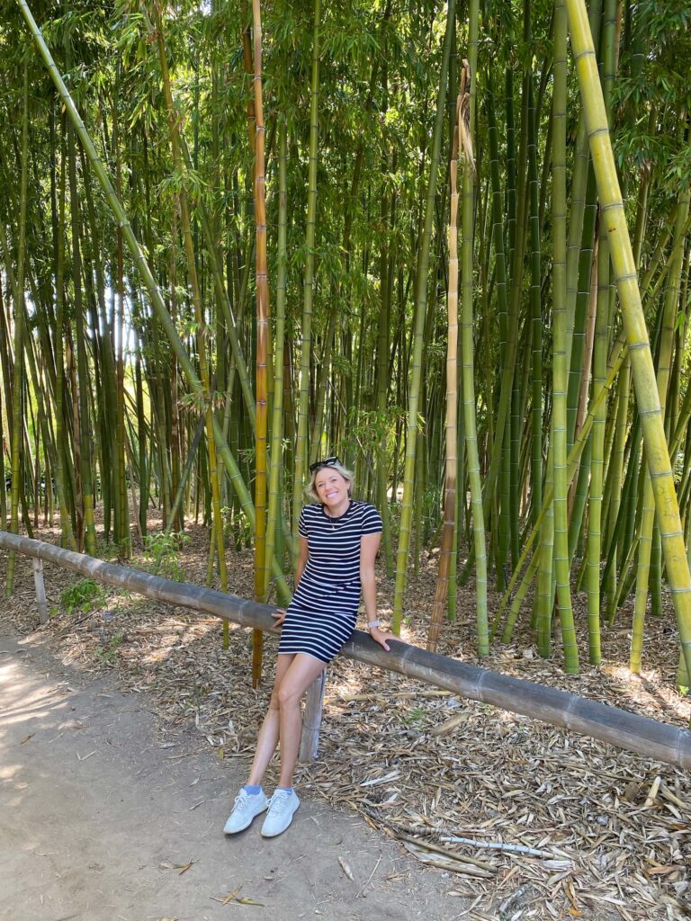 Girl at San Diego botanical Gardens in Encinitas