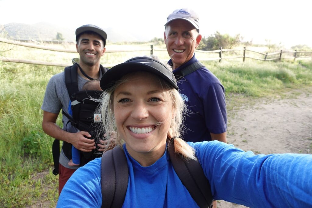 family hiking