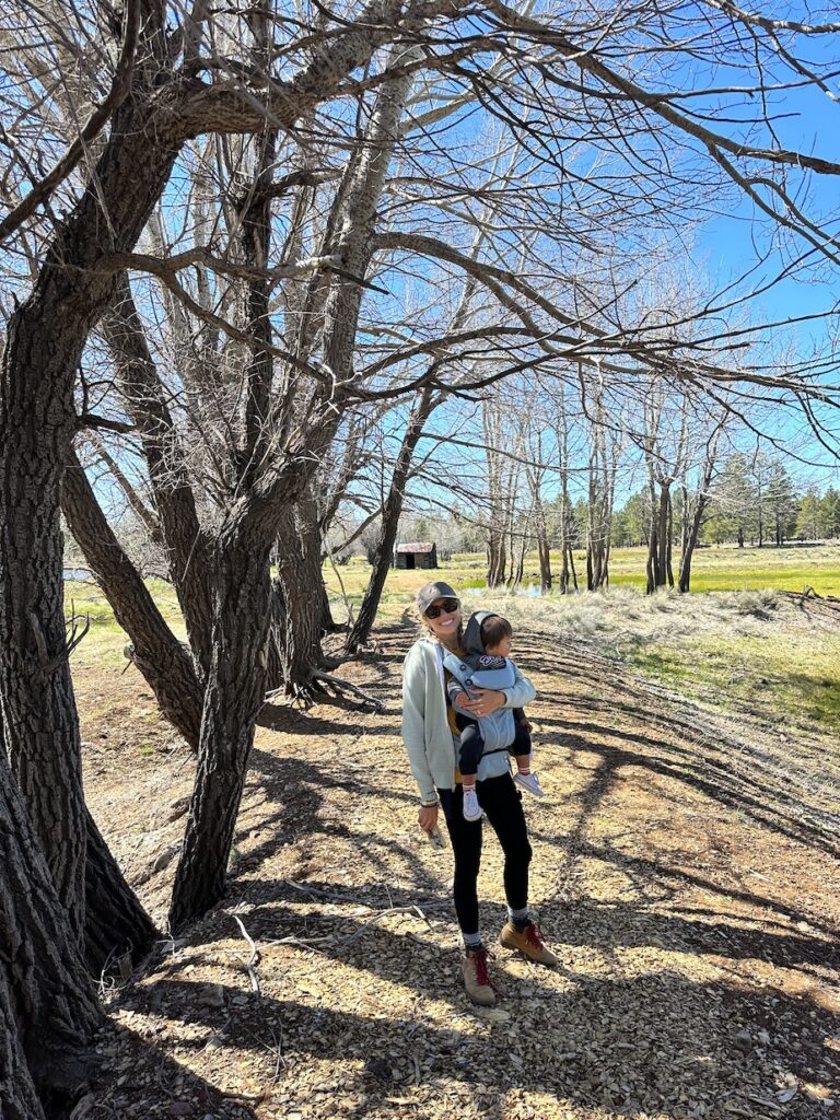 hiking at backland glamping resort