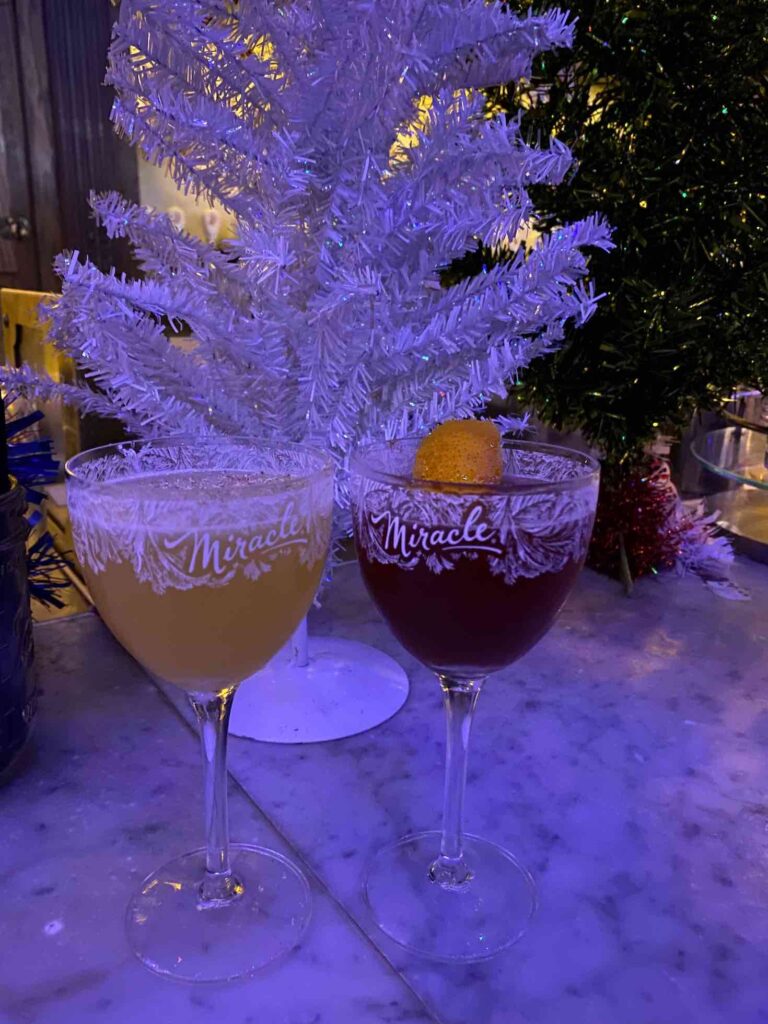 Christmas Cocktails at Polite Provisions Christmas bar in San Diego